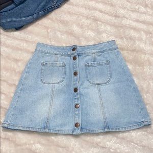 Brandy Melville Light Denim Skirt